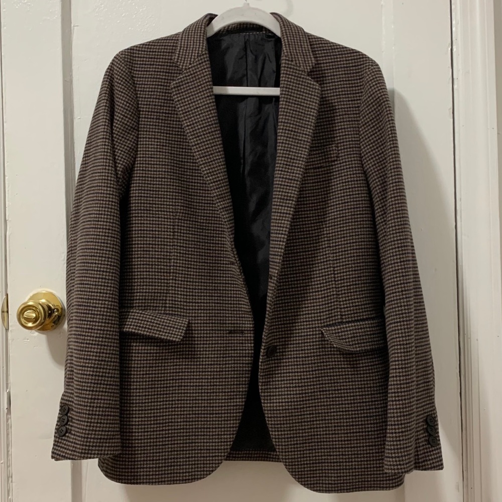 Uniqlo plaid blazer